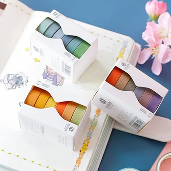 6 Rolls/Box Washi Tape Classical Solid Color Series Hand Account Hand Tear Practical Function Diy Decoration Pictures On Match
6 Rolls/Box Washi Tape Classical Solid Color Series Hand Account Hand Tear Practical Function Diy Decoration Pictures On Match