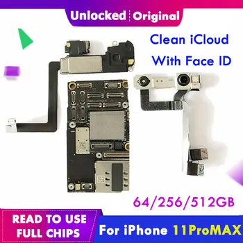 Original Motherboard For iPhone 11 pro Max clean iCloud Unlocked With without Face ID iOS support updated 11pro max Logic Board
Original Motherboard For iPhone 11 pro Max clean iCloud Unlocked With without Face ID iOS support updated 11pro max Logic Board