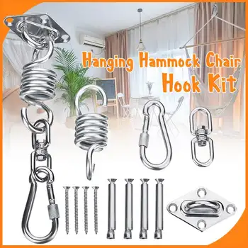 Hanging Hammock Chair Swinging Hanging Kit Spring Swivel Snap Hook Ceiling Mount Without Hammock
Hanging Hammock Chair Swinging Hanging Kit Spring Swivel Snap Hook Ceiling Mount Without Hammock