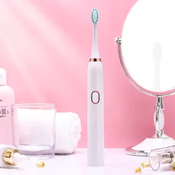 Tackore Sonic Electric Toothbrush Ultrasonic USB Rechargeable Adult Toothbrush Smart 4 Toothbrush Heads Replaceable Whitening
Tackore Sonic Electric Toothbrush Ultrasonic USB Rechargeable Adult Toothbrush Smart 4 Toothbrush Heads Replaceable Whitening