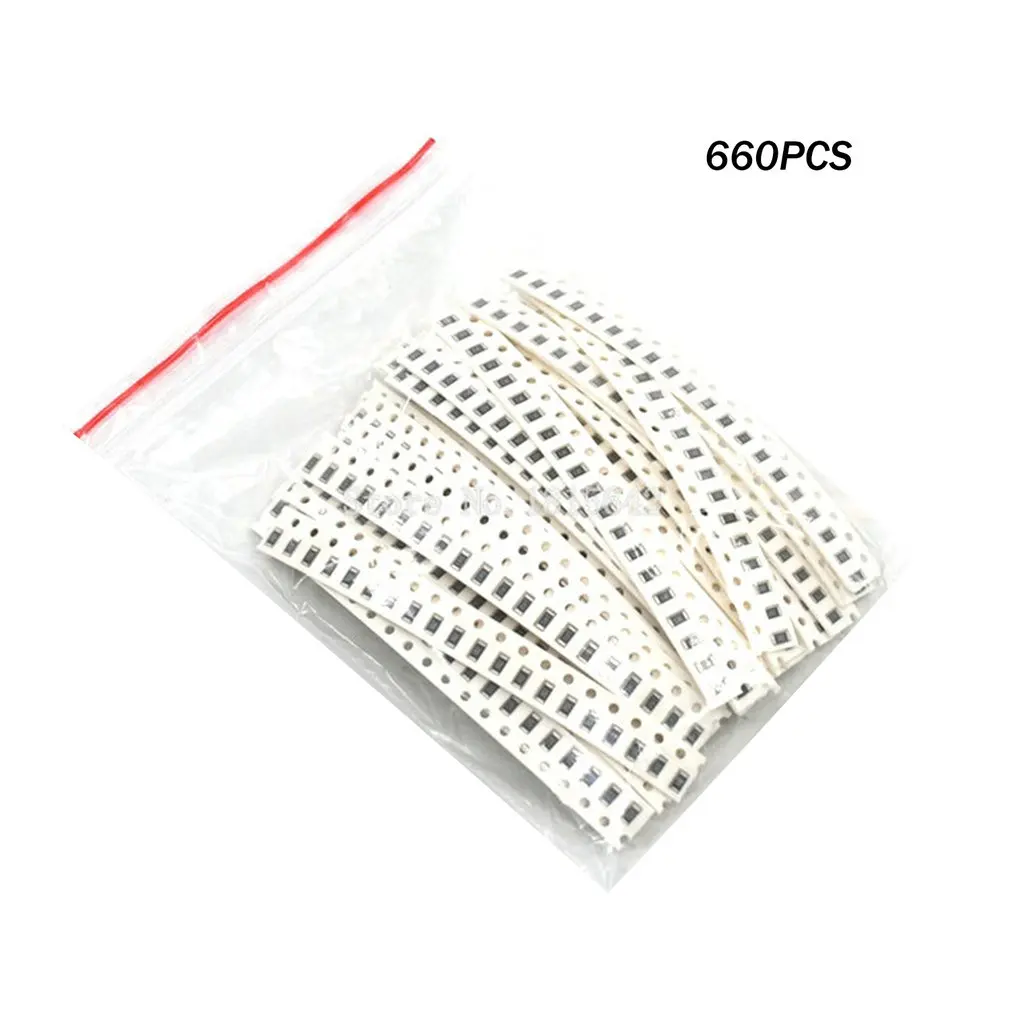 660Pcs 33 Values 1206 SMD Resistor Kit Assorted Kit 1ohm-1Mohm 1% 33values x 20pcs = 660pcs Sample Kit
660Pcs 33 Values 1206 SMD Resistor Kit Assorted Kit 1ohm-1Mohm 1% 33values x 20pcs = 660pcs Sample Kit