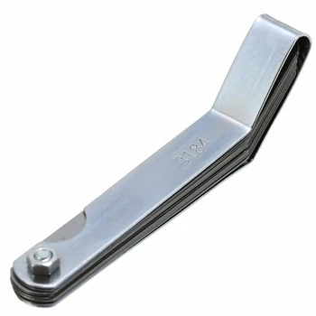 16 Blades Feeler Gauge Metric / Inch 0.005-0.02inch 0.127-0.508mm Curved Feeler Gauge Auto Repair Tool Kit
16 Blades Feeler Gauge Metric / Inch 0.005-0.02inch 0.127-0.508mm Curved Feeler Gauge Auto Repair Tool Kit