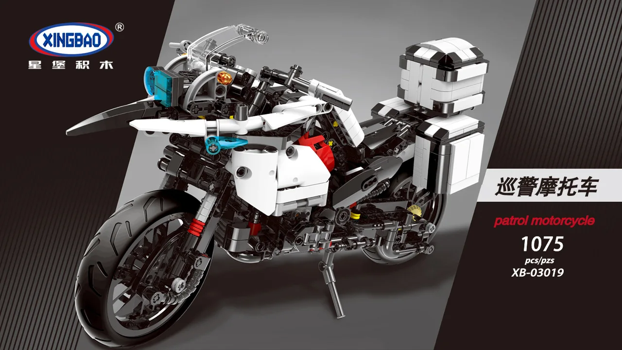 XINGBAO Xb03019 Science And Technology Series Patrol Motorcycle Assembly Inserted Building Blocks Educational Small Particles To
XINGBAO Xb03019 Science And Technology Series Patrol Motorcycle Assembly Inserted Building Blocks Educational Small Particles To
