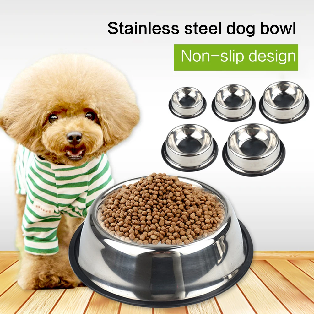 Stainless Steel Pet Dog Bowl Non-slip Durable Anti-fall Dogs Feeding Bowls For Small Medium Dogs Cats Feeder Pet Supplies
Stainless Steel Pet Dog Bowl Non-slip Durable Anti-fall Dogs Feeding Bowls For Small Medium Dogs Cats Feeder Pet Supplies