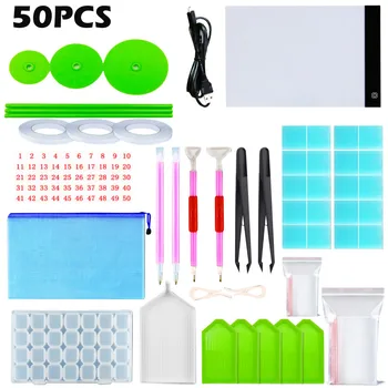 Diy Diamond Painting 50pcs 5d Diy Tool Tool Box Crafts Set Tweezers Pen Set Accessories Embroidery Painting Accessories Kit
Diy Diamond Painting 50pcs 5d Diy Tool Tool Box Crafts Set Tweezers Pen Set Accessories Embroidery Painting Accessories Kit