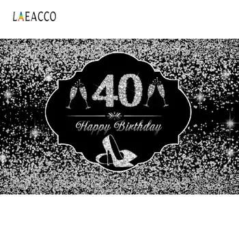 Laeacco Silver Dots Happy Fabulous 40th Women's Birthday Party High Heel Cheers Poster Photo Background Photography Backdrop 
Laeacco Silver Dots Happy Fabulous 40th Women's Birthday Party High Heel Cheers Poster Photo Background Photography Backdrop