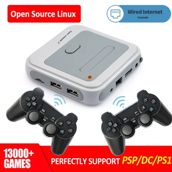 Retro Super Console X Video Game Console Built-in 13000+ Games Open Souce Linux Perfertly Support for PSP/N64/DC/NDS AV/HDMI Out
Retro Super Console X Video Game Console Built-in 13000+ Games Open Souce Linux Perfertly Support for PSP/N64/DC/NDS AV/HDMI Out