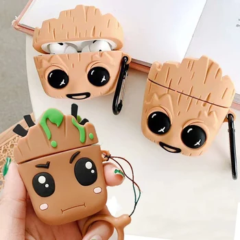 For Airpods Pro 3D Cute Cartoon Avengers Groot Marvel Tree Man Case for Apple Airpods 1 2 3 Wireless Earphone Cover Charging Box 
For Airpods Pro 3D Cute Cartoon Avengers Groot Marvel Tree Man Case for Apple Airpods 1 2 3 Wireless Earphone Cover Charging Box