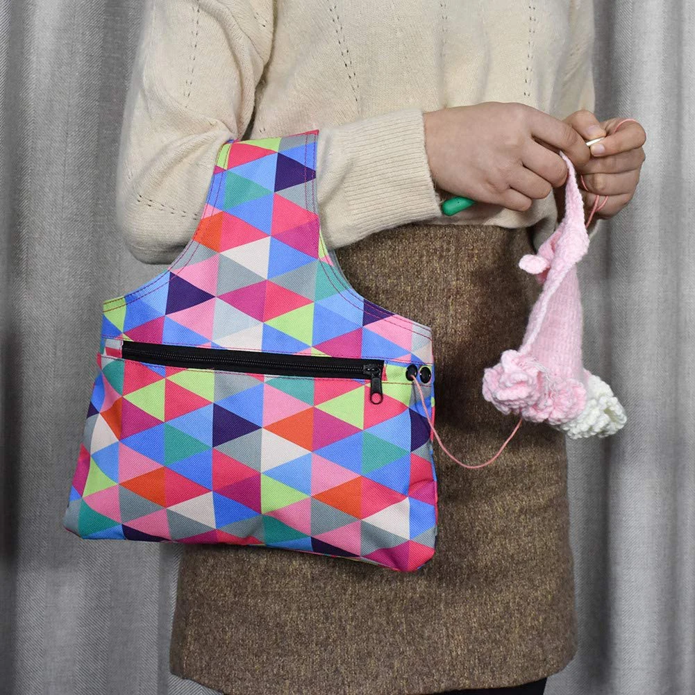 Triangle Pattern Wool Storage Bag Yarn Tote Bag Yarn Storage Organizer Wool Ball Holder Tool Case Sewing Accessories Organizador
Triangle Pattern Wool Storage Bag Yarn Tote Bag Yarn Storage Organizer Wool Ball Holder Tool Case Sewing Accessories Organizador