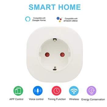 Smart Power Plug Smart Home Socket Voice Control Compatible For Amazon Echo For Google Home IFTTT Tmall Elf App Remote Control
Smart Power Plug Smart Home Socket Voice Control Compatible For Amazon Echo For Google Home IFTTT Tmall Elf App Remote Control