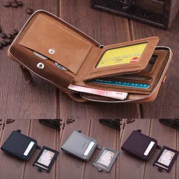 Men's Short Zipper Wallet Leather Retro Vertical Small Wallet Bag Large Capacity Multifunction Wallet Casual Youth 2020 New
Men's Short Zipper Wallet Leather Retro Vertical Small Wallet Bag Large Capacity Multifunction Wallet Casual Youth 2020 New