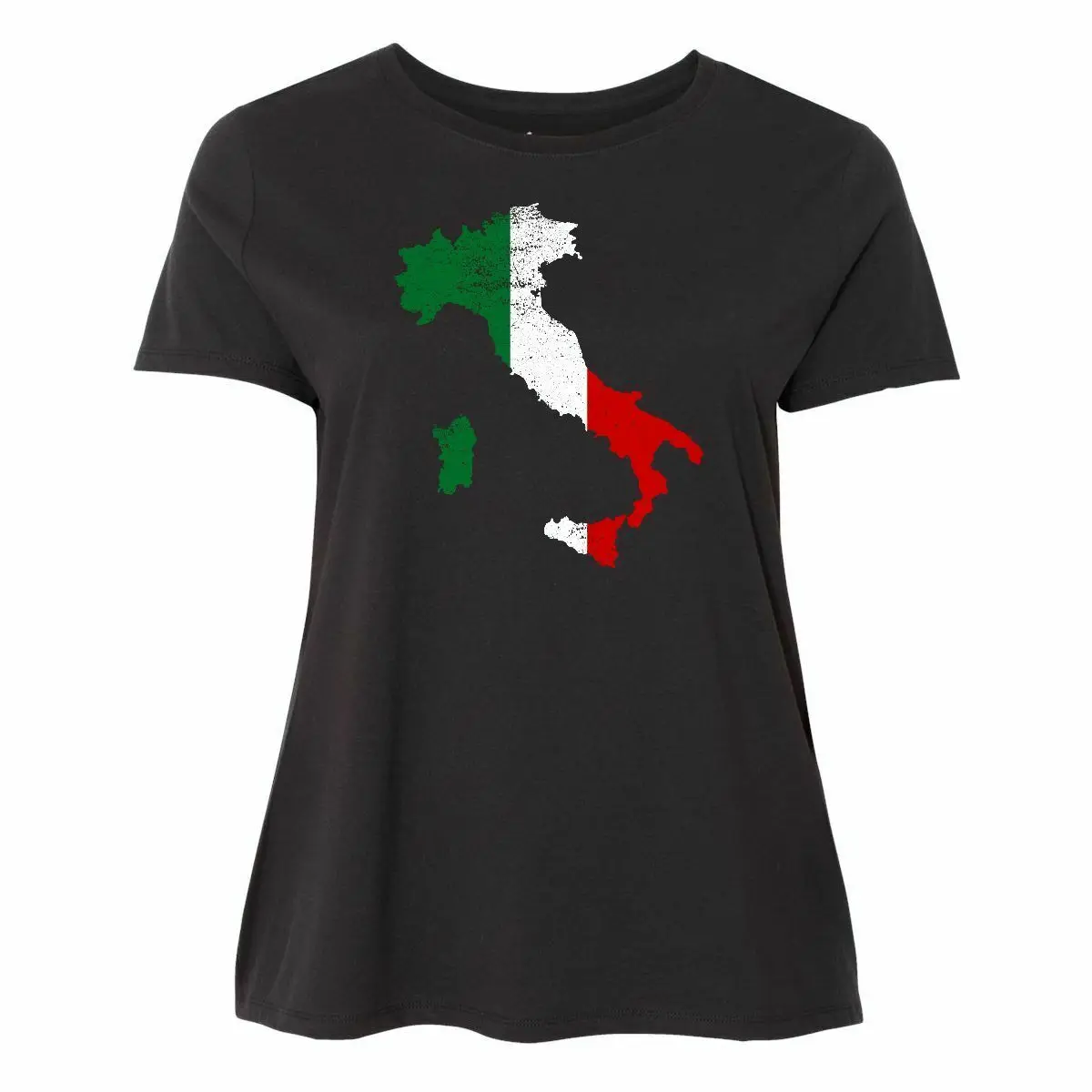Женский флаг с итальянской картой футболка | Женская одежда