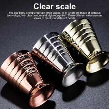 Magic Measuring Cup 75ml Stainless Steel 3 Scales Cocktail Jigger Bar Accessory Tool
Magic Measuring Cup 75ml Stainless Steel 3 Scales Cocktail Jigger Bar Accessory Tool