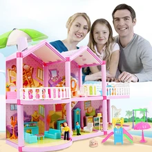 Семейный кукольный домик сделай сам игрушки детский Кукольный