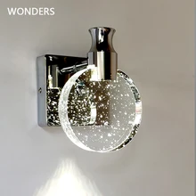 Nordic Luxury Bedroom Bedside LED wall lamp Fashion staircase aisle bathroom crystal mirror бра home decor wall light luminaria
Nordic Luxury Bedroom Bedside LED wall lamp Fashion staircase aisle bathroom crystal mirror бра home decor wall light luminaria