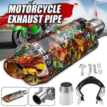 A Set 38-51mm Universal Motorcycle Motorbike ATV Exhaust Pipe Tail Muffler Double Air Outlet Stainless
A Set 38-51mm Universal Motorcycle Motorbike ATV Exhaust Pipe Tail Muffler Double Air Outlet Stainless