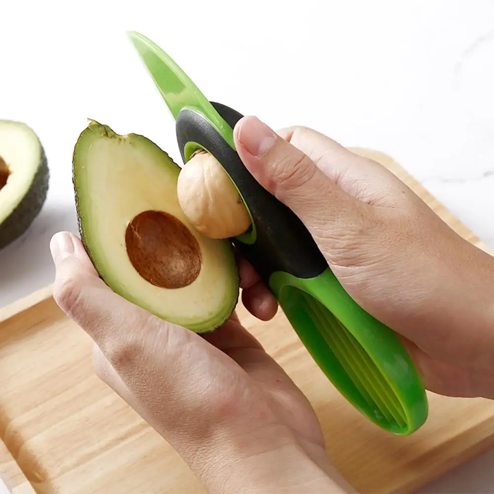 Multi-function 3-in-1 Avocado Slicer Peeler Cutter Tools Plastic Knife Avocado Corer Vegetable Tools Kitchen Accessories
Multi-function 3-in-1 Avocado Slicer Peeler Cutter Tools Plastic Knife Avocado Corer Vegetable Tools Kitchen Accessories