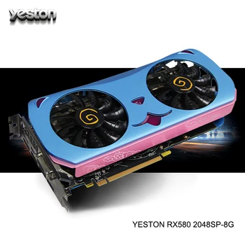 Yeston Radeon RX 580 GPU 8GB GDDR5 256 bit Gaming Desktop computer PC Video Graphics Cards support DVI/ HDMI PCI-E X16 3.0
Yeston Radeon RX 580 GPU 8GB GDDR5 256 bit Gaming Desktop computer PC Video Graphics Cards support DVI/ HDMI PCI-E X16 3.0