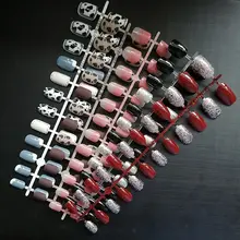 24 Pcs Press on Nails Glitter Square Matte Short Detachable Nail Tips Artificial Full Cover Leopard Coffin False Nails Tools
24 Pcs Press on Nails Glitter Square Matte Short Detachable Nail Tips Artificial Full Cover Leopard Coffin False Nails Tools