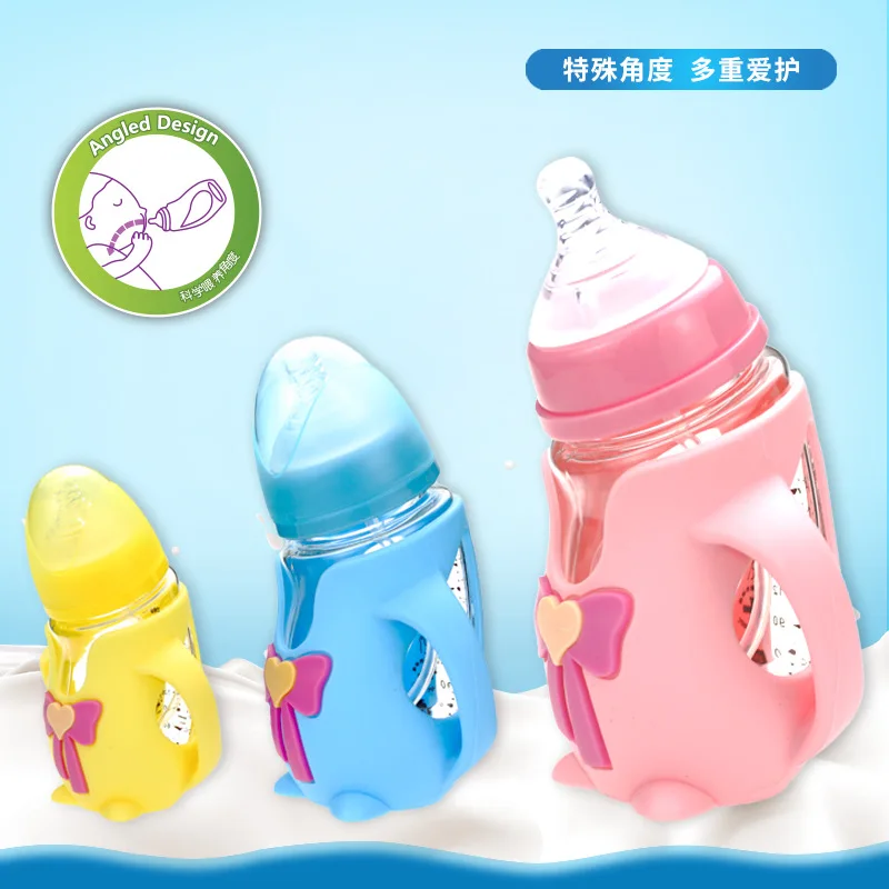 Arryja Cute Penguin Wide Mouth Colorful Multi-color Crystal Diamond Glass Handle Shatter-resistant against Flatulence Feeding Bo
Arryja Cute Penguin Wide Mouth Colorful Multi-color Crystal Diamond Glass Handle Shatter-resistant against Flatulence Feeding Bo