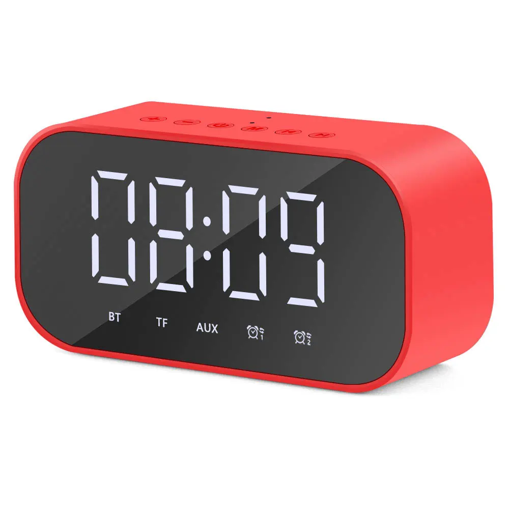 Digital Alarm Clock Wireless Outdoor Bluetooth Speaker Support LED Display Temperature USB Cable Play MP3 Mirror Table Clock
Digital Alarm Clock Wireless Outdoor Bluetooth Speaker Support LED Display Temperature USB Cable Play MP3 Mirror Table Clock