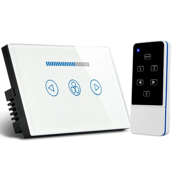 600W 220V US RF 433Mhz Remote Control Ceiling Fan Switch APP Touch Switch Wireless Ceiling Fan Stepless Crystal Glass Panel
600W 220V US RF 433Mhz Remote Control Ceiling Fan Switch APP Touch Switch Wireless Ceiling Fan Stepless Crystal Glass Panel