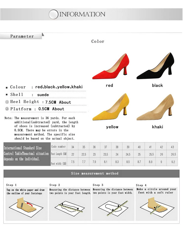 High Heels shoes Women pointed toe pumps flock shallow office pump casual Slip on Slides big size zapatos mujer high quality High Heels shoes Women pointed toe pumps flock shallow office pump casual Slip on Slides big size zapatos mujer high quality