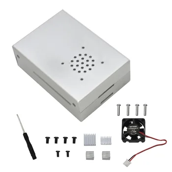 For Raspberry Pi 4 Shell Protective Accessories Case Aluminum Alloy Metal Enclosure Box Lightweight Useful Cooling Fan Portable
For Raspberry Pi 4 Shell Protective Accessories Case Aluminum Alloy Metal Enclosure Box Lightweight Useful Cooling Fan Portable