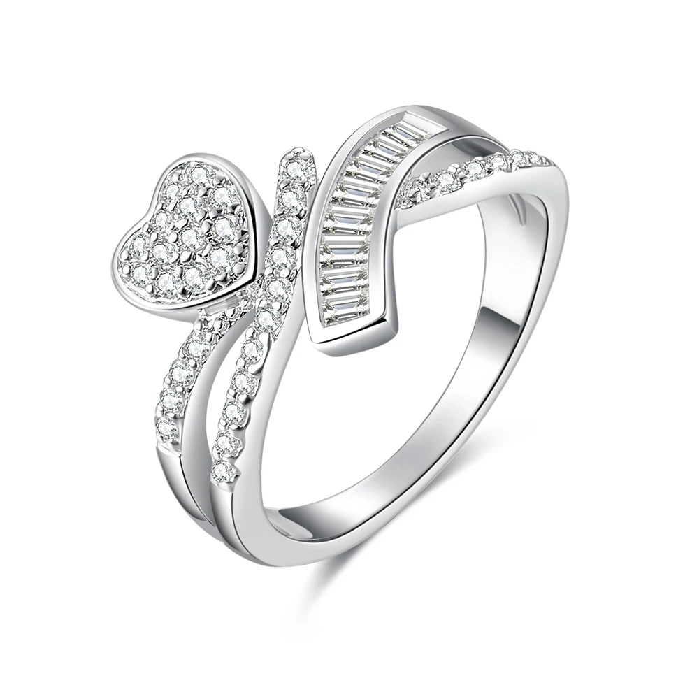 Дамское Гламурное модное кольцо с несколькими цирконами мини циркониевое