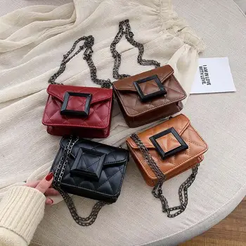 Women Mini PU Leather Shoulder Crossbody Retro Casual Female Messenger Bag Metal Square Buckle Small Cosmetic Handbags
Women Mini PU Leather Shoulder Crossbody Retro Casual Female Messenger Bag Metal Square Buckle Small Cosmetic Handbags