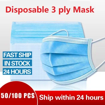 24 Hours Fast Shipping 100 Pcs Face Mouth Mask Disposable 3 Layer Non Woven Earloop Face Mask for Adults Kids
24 Hours Fast Shipping 100 Pcs Face Mouth Mask Disposable 3 Layer Non Woven Earloop Face Mask for Adults Kids