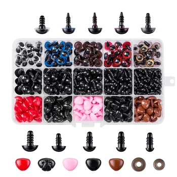 752 Safety Eyes and Noses with Washers, Colorful Plastic Safety Eyes and Noses In Various Sizes for Dolls, Stuffed Animals and T
752 Safety Eyes and Noses with Washers, Colorful Plastic Safety Eyes and Noses In Various Sizes for Dolls, Stuffed Animals and T