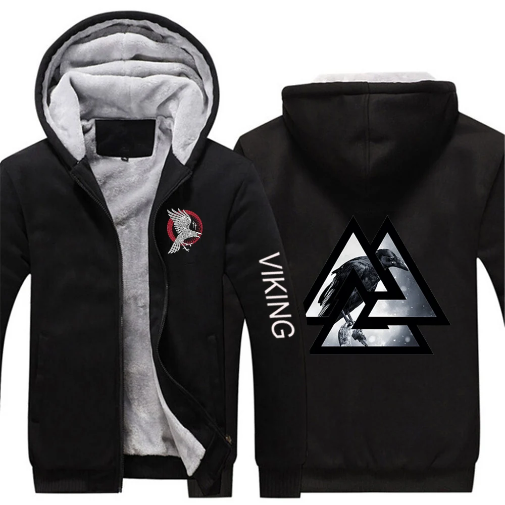 New Winter Men Viking legend Ragnar's Raven Custom Comfortable Coat Leisure Zipper Hoodies Plus Velvet Thicken Jackets
New Winter Men Viking legend Ragnar's Raven Custom Comfortable Coat Leisure Zipper Hoodies Plus Velvet Thicken Jackets