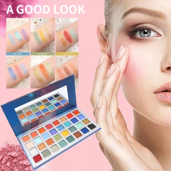 32 Colors Eyeshadow Palette Ice Snow Eyeshadow Kit Party Makeup Diamond Glitter Metallic Shiny Eye Pigment Cosmetics TSLM3
32 Colors Eyeshadow Palette Ice Snow Eyeshadow Kit Party Makeup Diamond Glitter Metallic Shiny Eye Pigment Cosmetics TSLM3