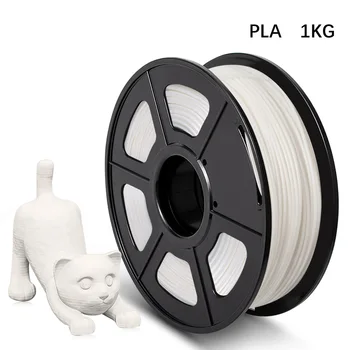 

PLA Filament 1kg White 1.75mm Tolerance 0.02mm FDM 3D Printer and Printing Pen Material 2.2 LBS No Bubble Eco-friendly Filaments