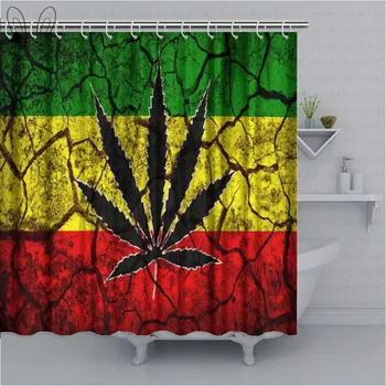Rasta Flag Pattern Shower Curtain Smoke Leaf on Crack Soil Texture Retro Vintage Style Art Bathroom Decor Shower Curtains Sets
Rasta Flag Pattern Shower Curtain Smoke Leaf on Crack Soil Texture Retro Vintage Style Art Bathroom Decor Shower Curtains Sets