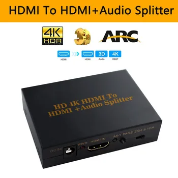 HDMI to HDMI Audio Splitter 4K 3D HD 5.1CH Audio Extractor Optical TOSLINK SPDIF + L/R out for Amplifier
HDMI to HDMI Audio Splitter 4K 3D HD 5.1CH Audio Extractor Optical TOSLINK SPDIF + L/R out for Amplifier