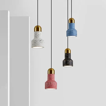 Designer creative restaurant bar counter terrazzo lamps Nordic modern simple bedroom bedside decorative small chandelier 
Designer creative restaurant bar counter terrazzo lamps Nordic modern simple bedroom bedside decorative small chandelier