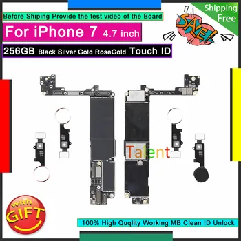 For IPhone 7 Motherboard 256GB Black Silver Gold RoseGold Touch ID Home Button Unlock Original Mainboard Good Tested Logic Board
For IPhone 7 Motherboard 256GB Black Silver Gold RoseGold Touch ID Home Button Unlock Original Mainboard Good Tested Logic Board
