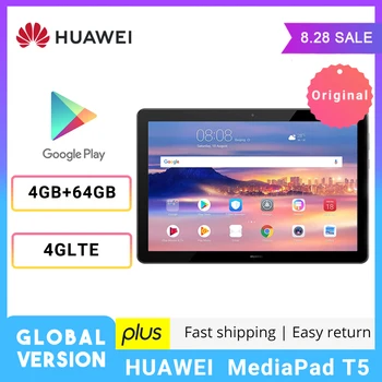 

Global Version HUAWEI Mediapad T5 10.1 inch 4G LTE New Tablet 1080P Full HD 4GB 64GB Kirin 659 Octa Core Fingerprint Android 8.0