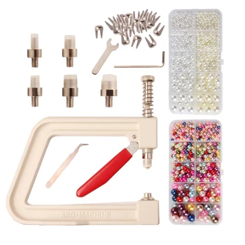 Manual Round Pearl Fixing Machine, Fix on Clothes Decor Jewelry DIY Handmade Pearl Setting Machine for No Hole Pearl Rivet
Manual Round Pearl Fixing Machine, Fix on Clothes Decor Jewelry DIY Handmade Pearl Setting Machine for No Hole Pearl Rivet