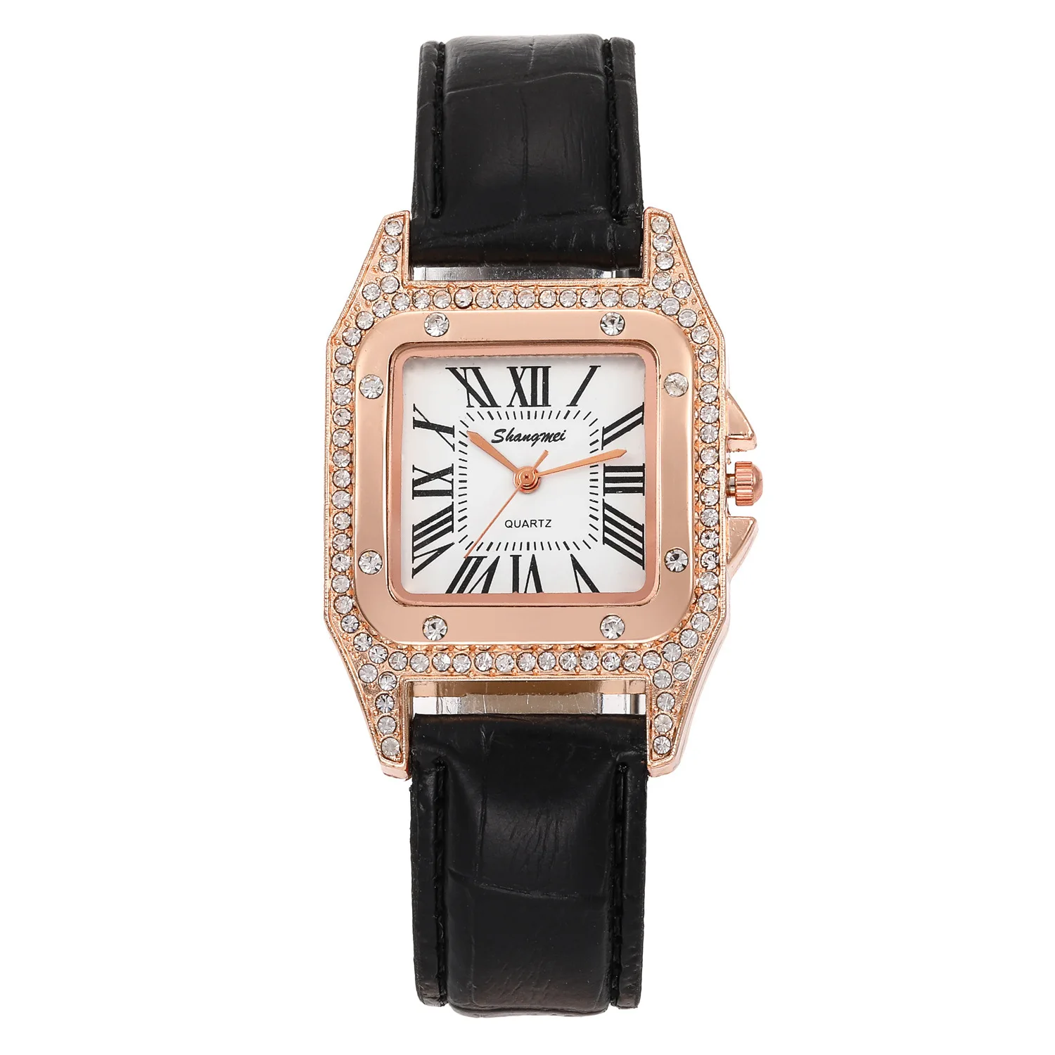 New Style Diamond Set Roman Rectangular WOMEN'S Watch WOMEN'S Watch Leather Strap Watch Trill Hot Selling Gift Watch 
New Style Diamond Set Roman Rectangular WOMEN'S Watch WOMEN'S Watch Leather Strap Watch Trill Hot Selling Gift Watch