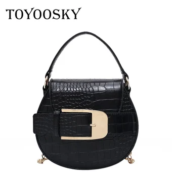 TOYOOSKY Saddle bag alligator leather messenger bag round handbag women vintage shulder bags 2020 new ins fashion wholesale
TOYOOSKY Saddle bag alligator leather messenger bag round handbag women vintage shulder bags 2020 new ins fashion wholesale