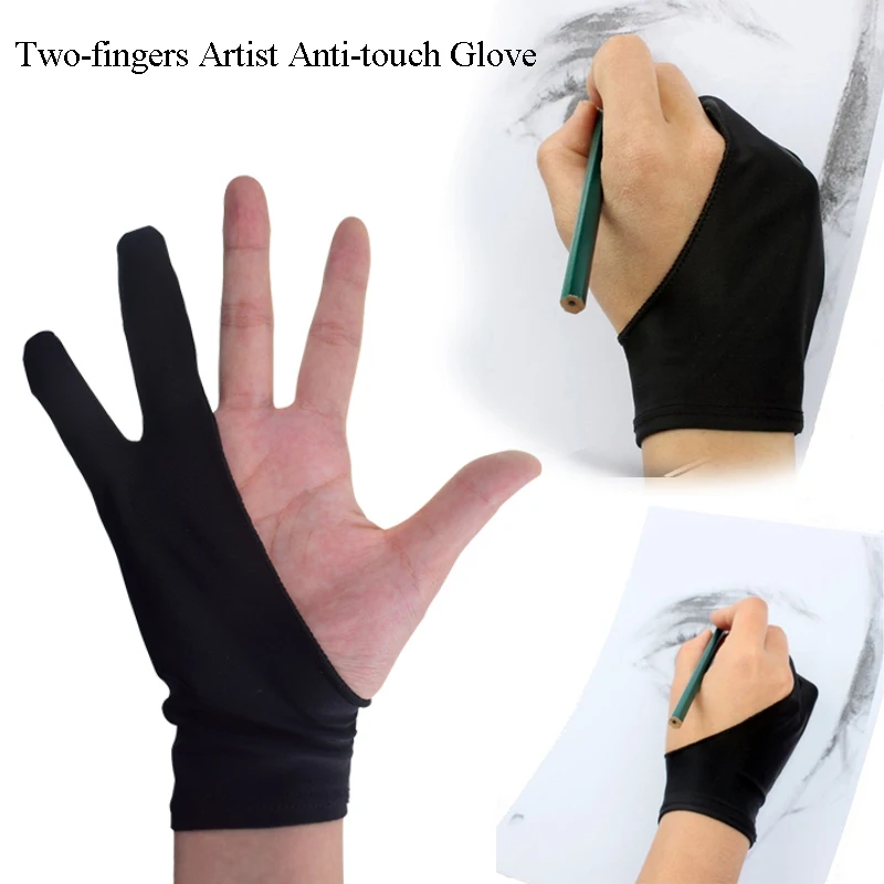 Two-fingers Artist Anti-touch Glove for Drawing Tablet Right and Left Hand Glove Anti-Fouling for ipad Screen Board
Two-fingers Artist Anti-touch Glove for Drawing Tablet Right and Left Hand Glove Anti-Fouling for ipad Screen Board