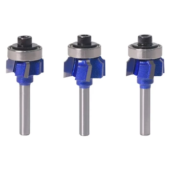 1/4 Inch Shank Woodworking Milling Cutter R1mm R2mm Rm Trimming Knife Edge Trimmer 4 Teeth Wood Router Bit 3Pcs 
1/4 Inch Shank Woodworking Milling Cutter R1mm R2mm Rm Trimming Knife Edge Trimmer 4 Teeth Wood Router Bit 3Pcs