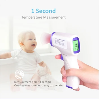 Digital Thermometer Infrared Thermometer Non-contact Forehead Body Surface Temperature Instruments Kids and Adults Thermometer
Digital Thermometer Infrared Thermometer Non-contact Forehead Body Surface Temperature Instruments Kids and Adults Thermometer