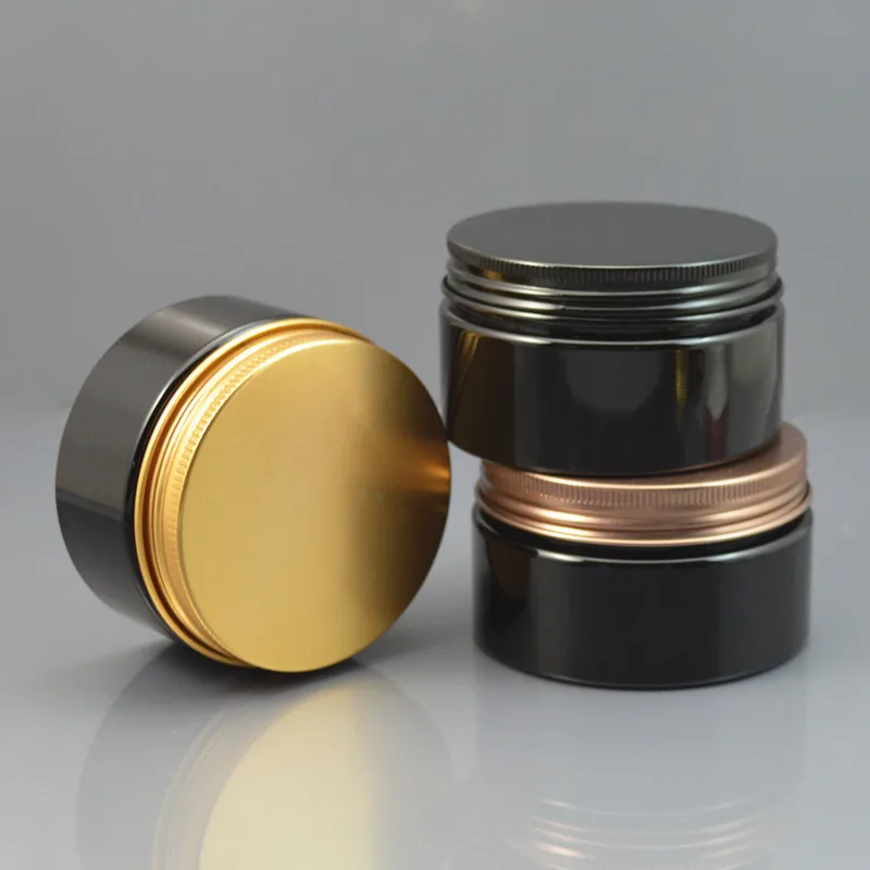 50pc/lot 100ml Black Plastic Cosmetic Jar Lightproof Serum Bottle Aluminum Cap 100g DIY Refillable Hand Cream Case Metal Lid
50pc/lot 100ml Black Plastic Cosmetic Jar Lightproof Serum Bottle Aluminum Cap 100g DIY Refillable Hand Cream Case Metal Lid
