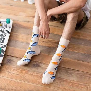 Crew Socks Seafood Printed Machine Washable Anti-sweat Cotton Hosiery Footwear Accessories Cotton Casual Socks
Crew Socks Seafood Printed Machine Washable Anti-sweat Cotton Hosiery Footwear Accessories Cotton Casual Socks