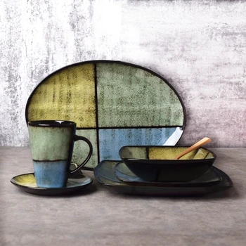 Porcelain Dinner Plate Sets Creative Ceramic Tableware Set Rice Bowl Plate Soup Bowl Mug
Porcelain Dinner Plate Sets Creative Ceramic Tableware Set Rice Bowl Plate Soup Bowl Mug