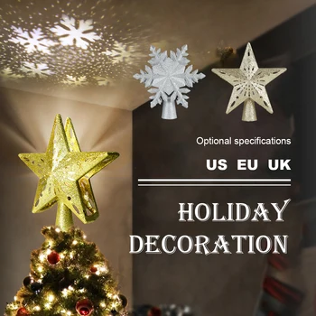 3D Flashing Stars Christmas Tree Decor Led Light Top Rotating Snowflake Projection Lamp Christmas Tree Rotatable Projection Lamp
3D Flashing Stars Christmas Tree Decor Led Light Top Rotating Snowflake Projection Lamp Christmas Tree Rotatable Projection Lamp